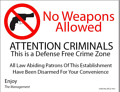 Handbill Crime Zone